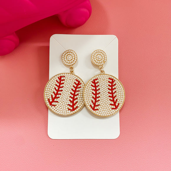 Baseball Earrings