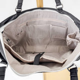 Nina Nylon Organizer Tote Bag: Navy