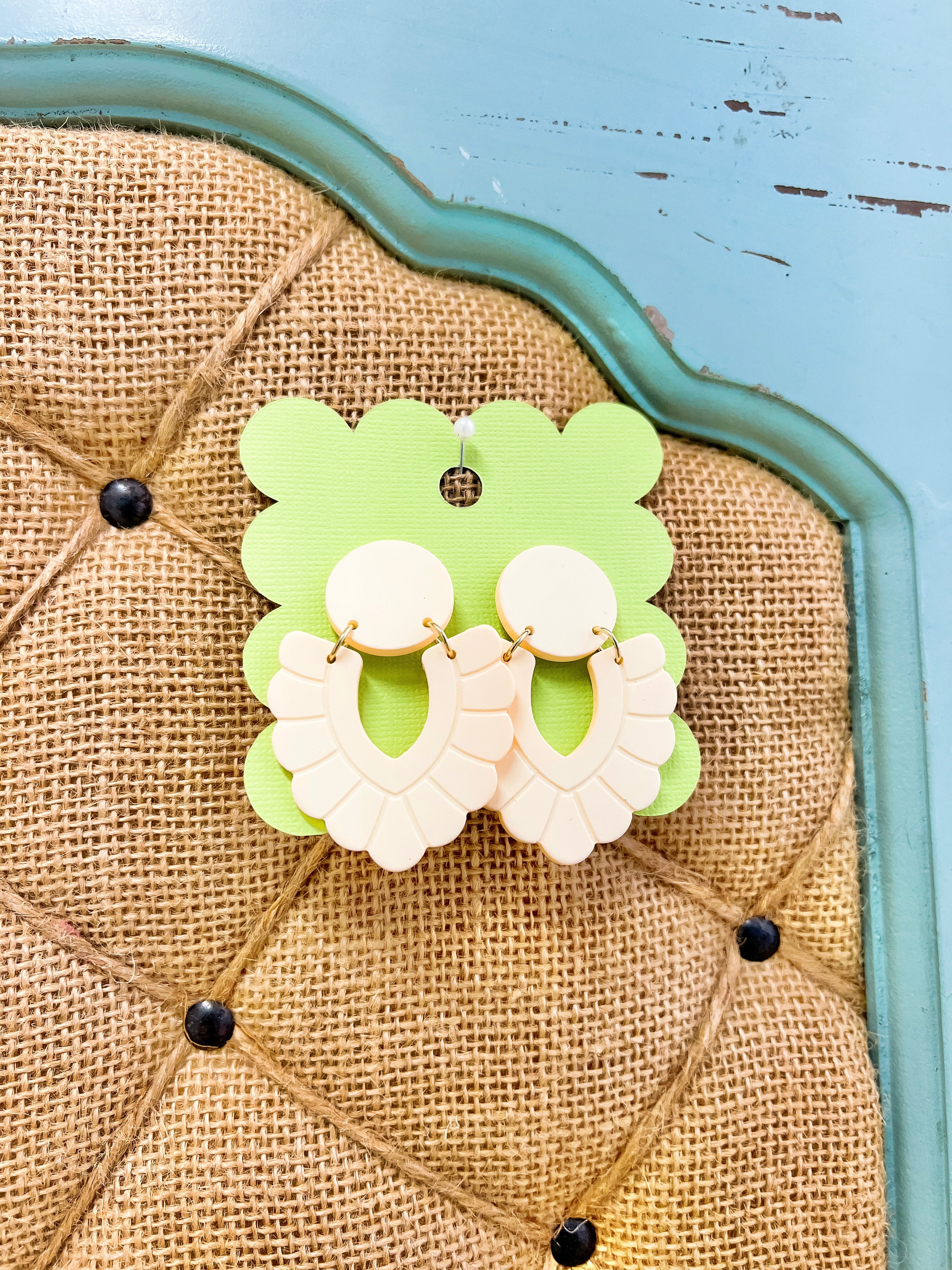 Ivory Clay Earrings