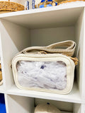 White Trim Clear Stadium Bag