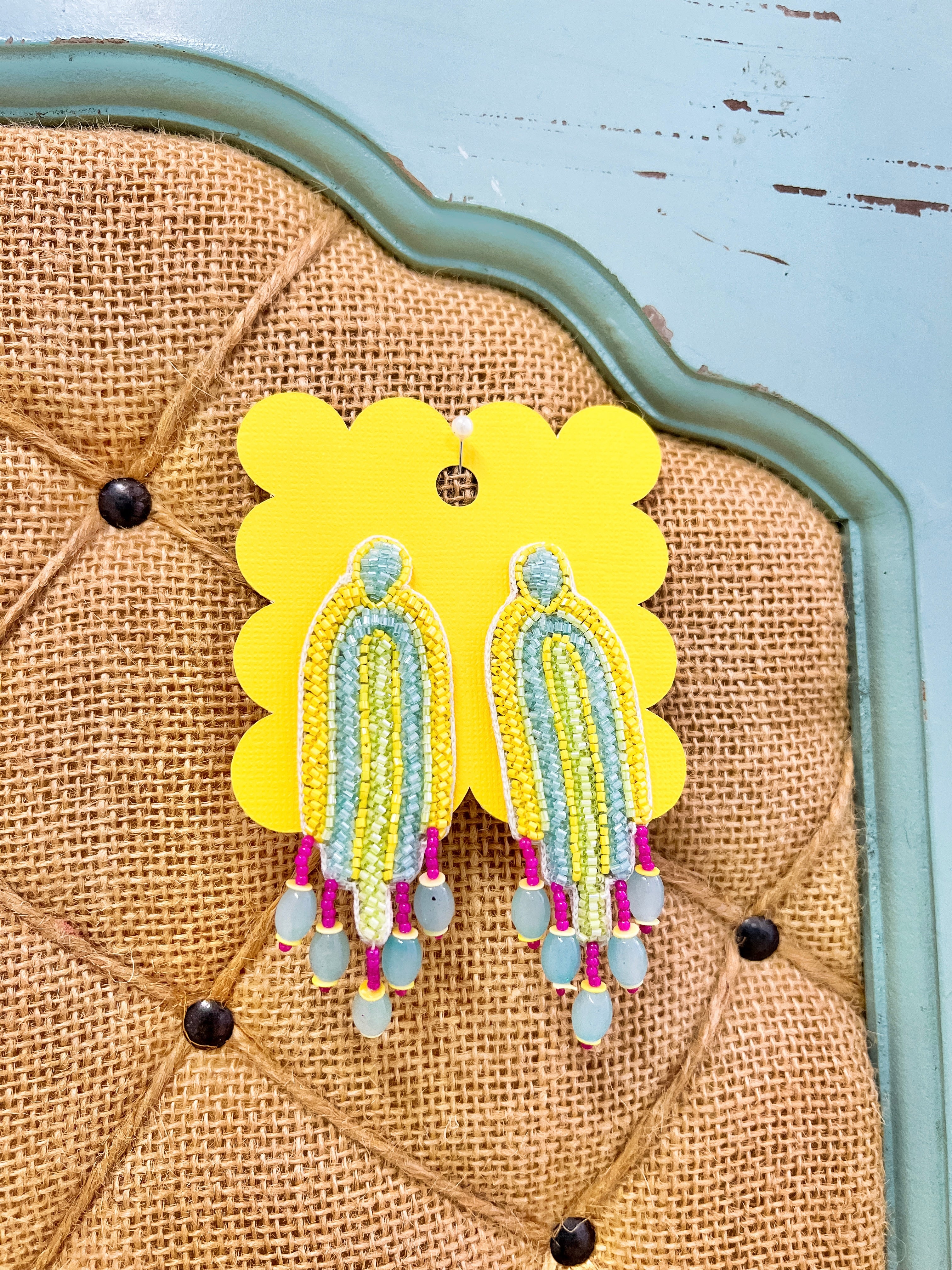 Beaded Long Earrings