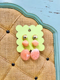 Peach Tiered Earrings