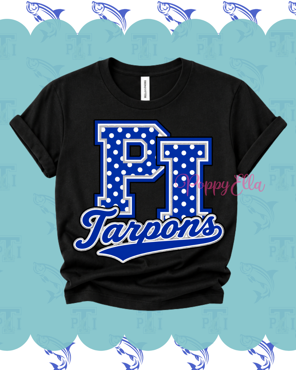 PI Tarpon Polka Dot Tee