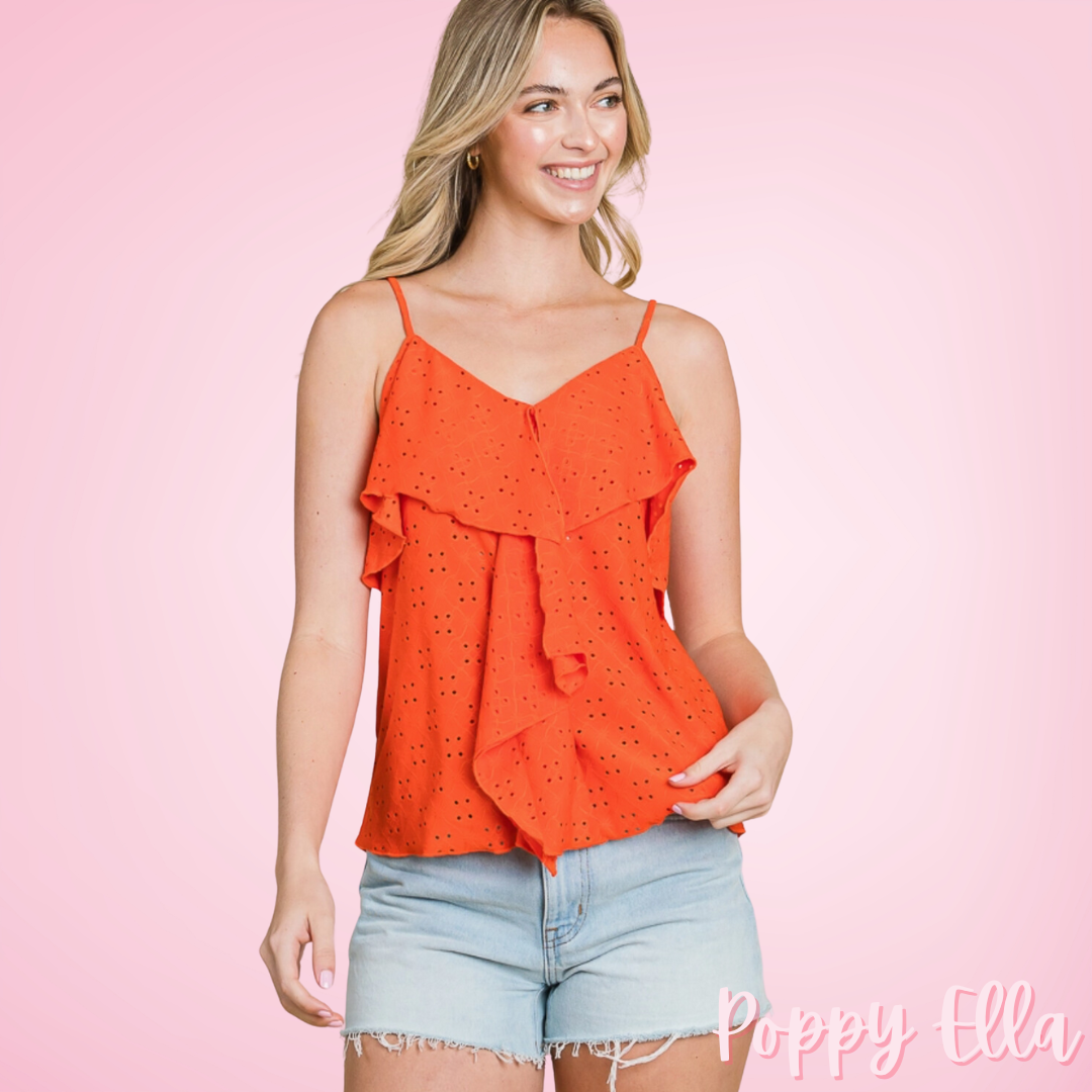 トップス poppy off-shoulder cami tunic Organdy off-shoulder cami tunic – POPPY
