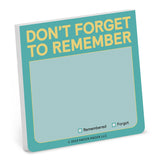 Don’t Forget to Remember Sticky Note