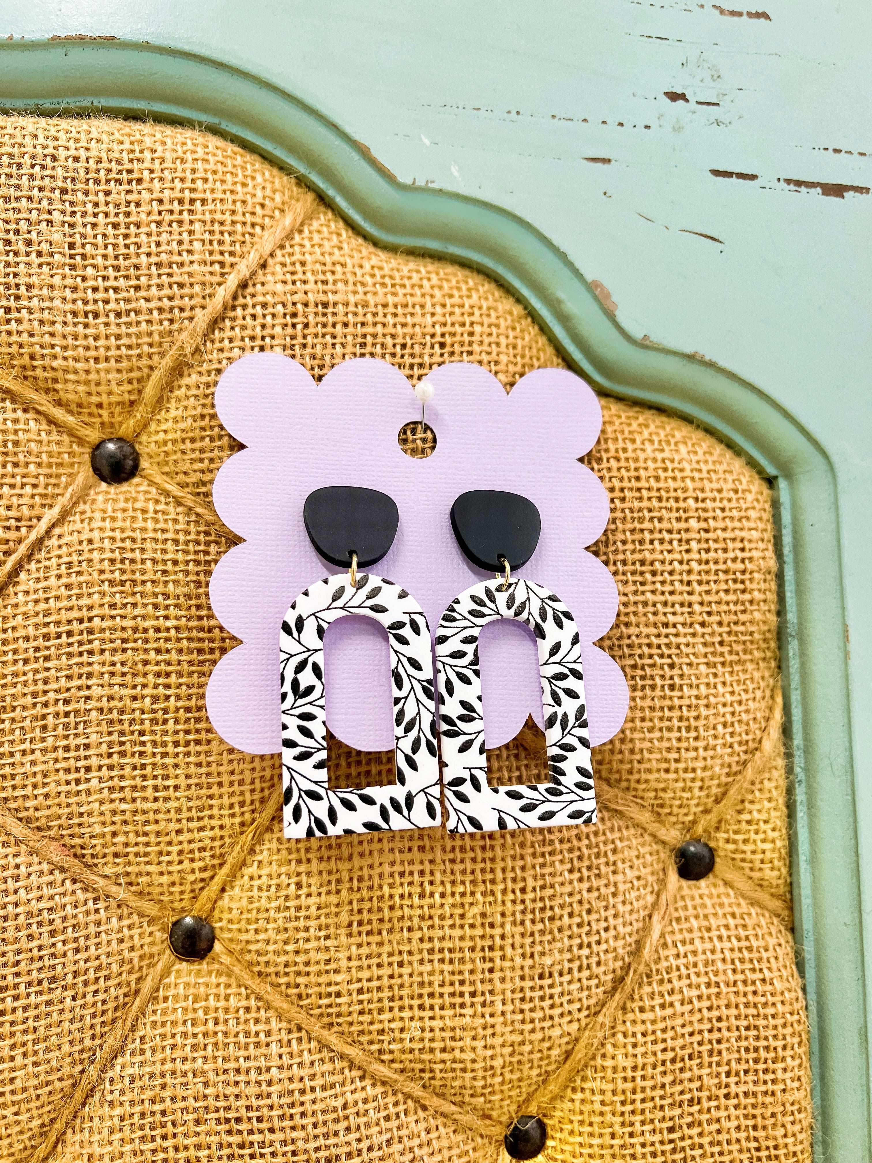 Black + White Earrings