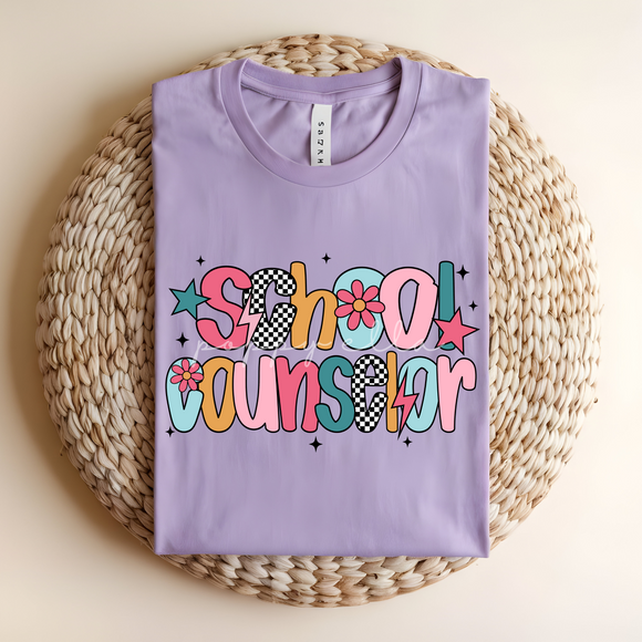 Retro School Counselor Tee