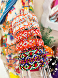Geo Embroidered Headbands