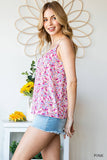 Pink Floral Tank