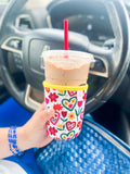 Heart + Florals Cup Sleeve