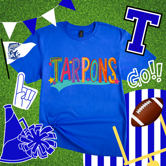 Multicolored TARPONS Tee