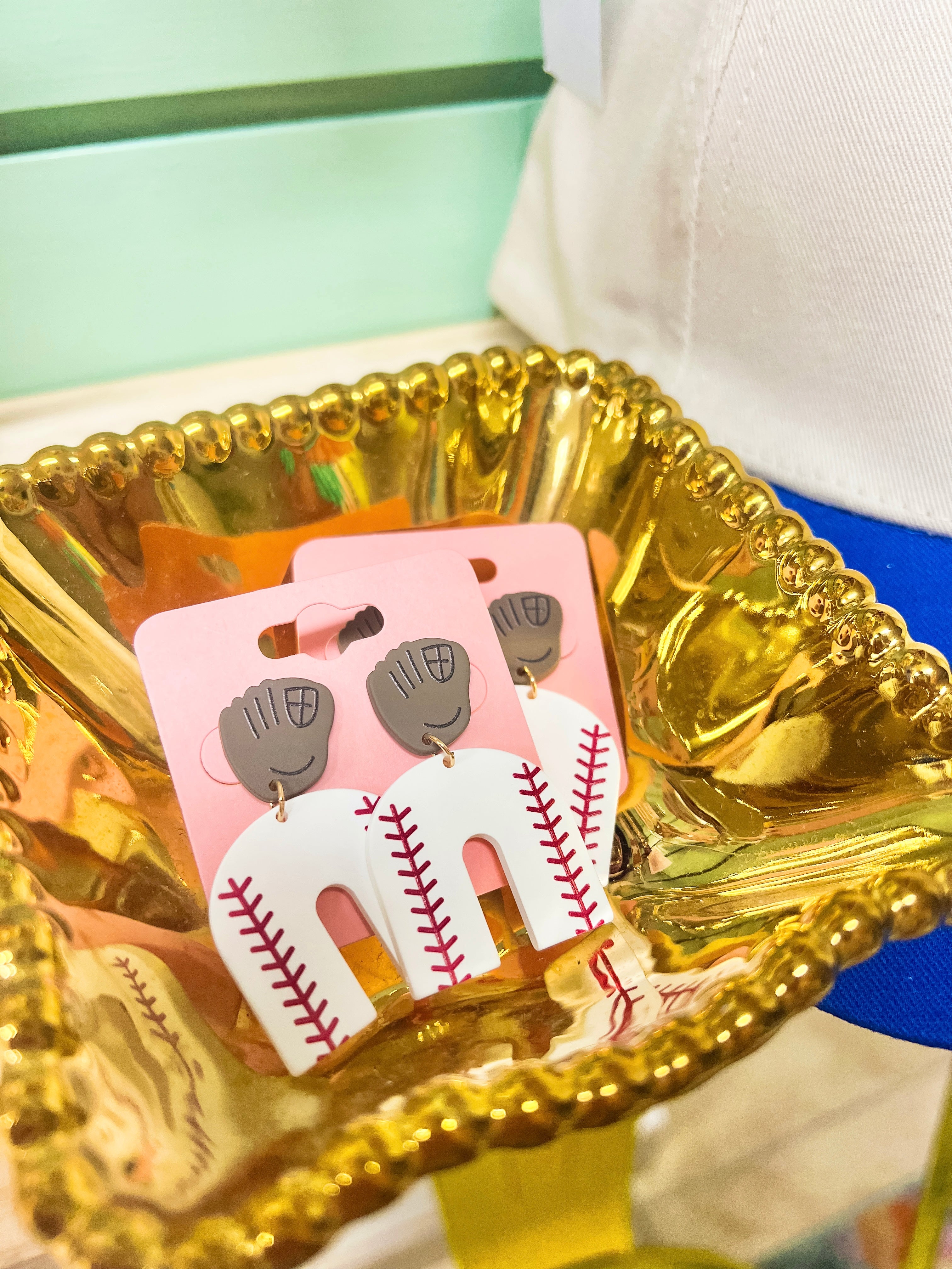 Baseball Arch Earrings