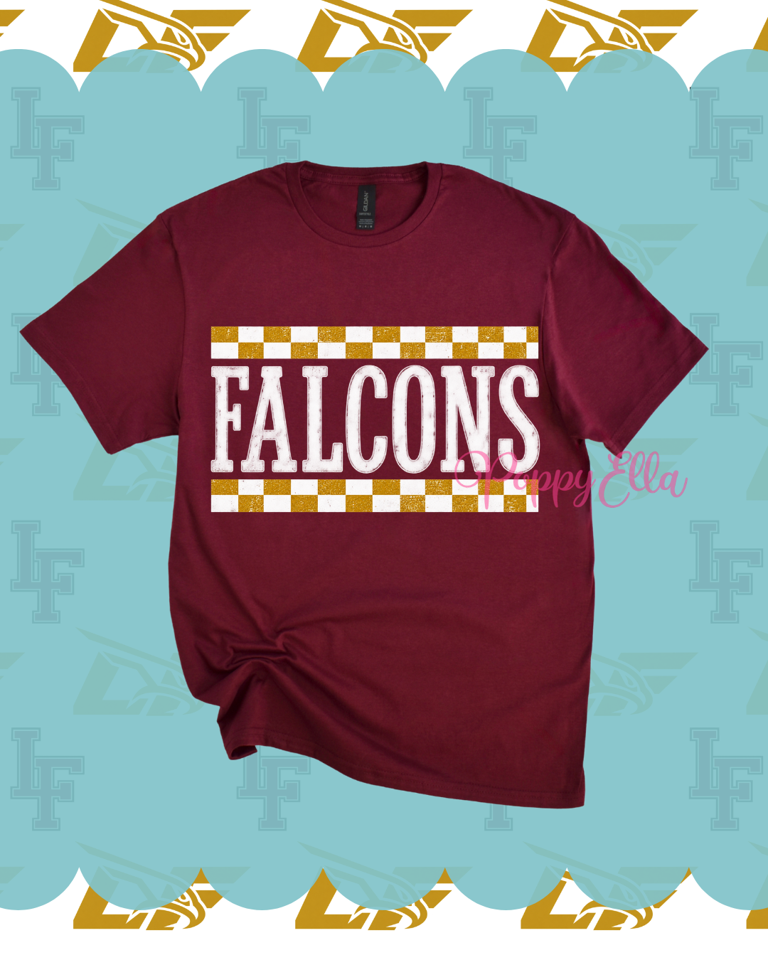 Falcons Checkered Tee