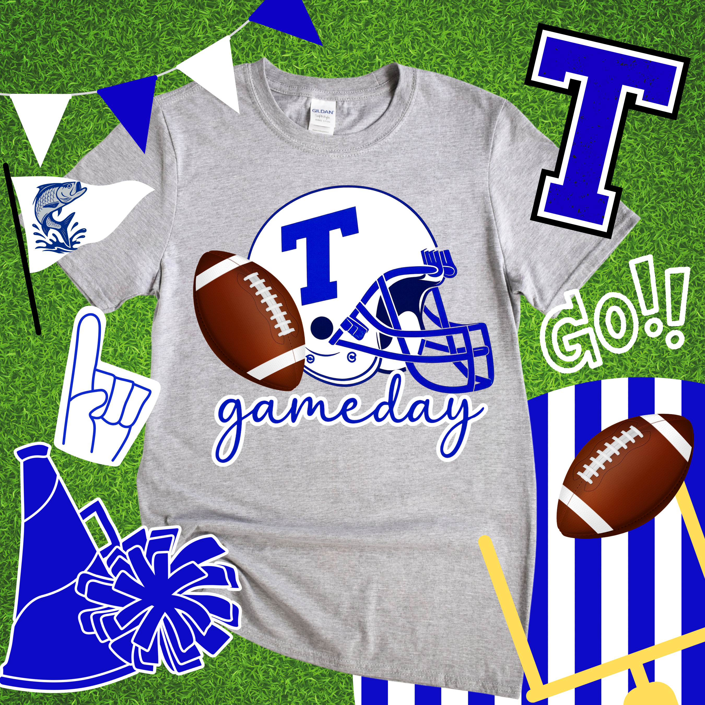 Football/Helmet Gameday Tee