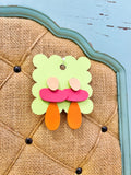 Pink + Orange Tiered Earrings