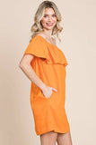 Sunkist Off The Shoulder Dress