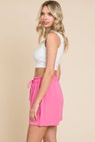 High Waisted Flamingo Pink Shorts