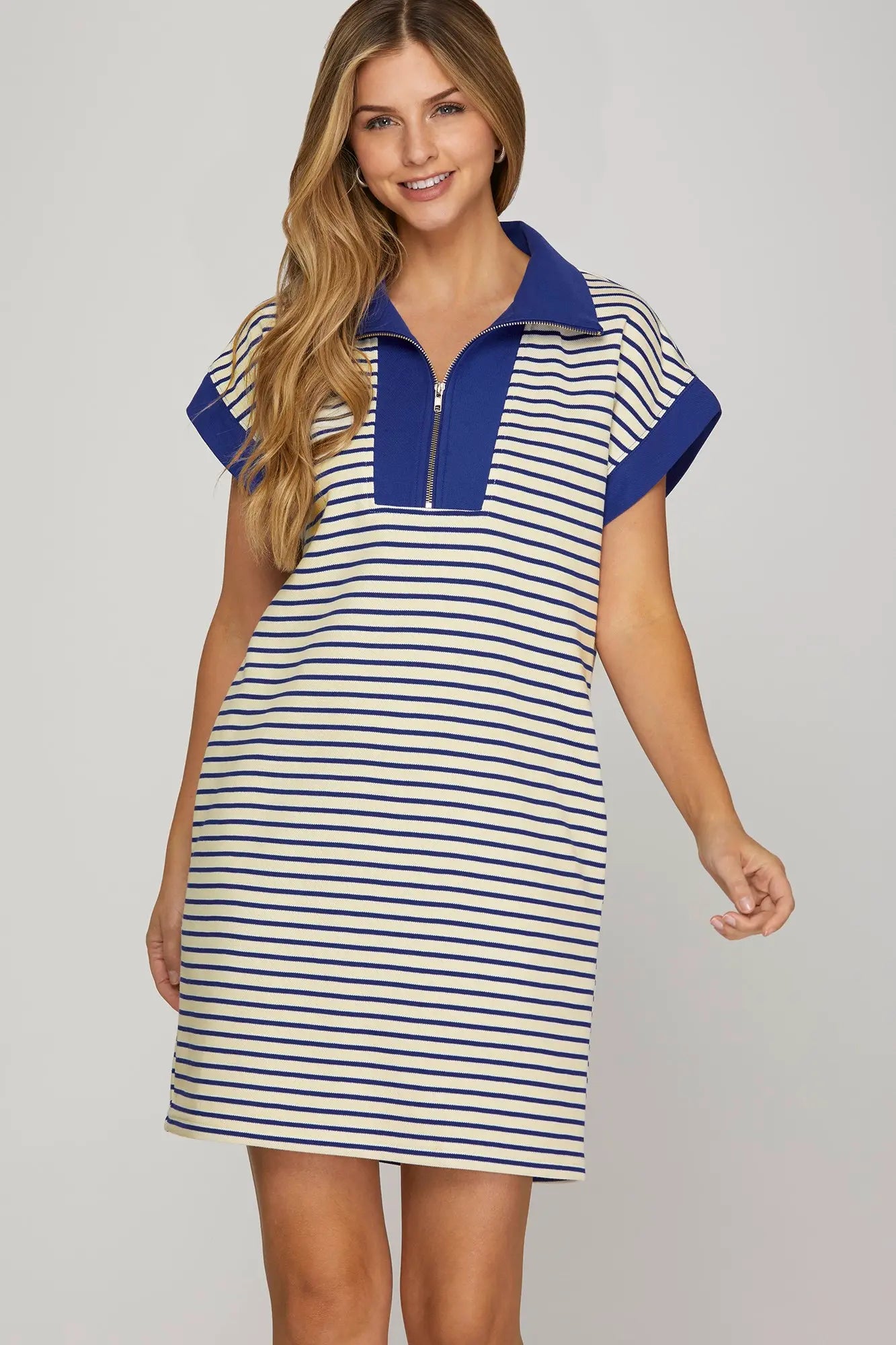 Royal Striped Dress
