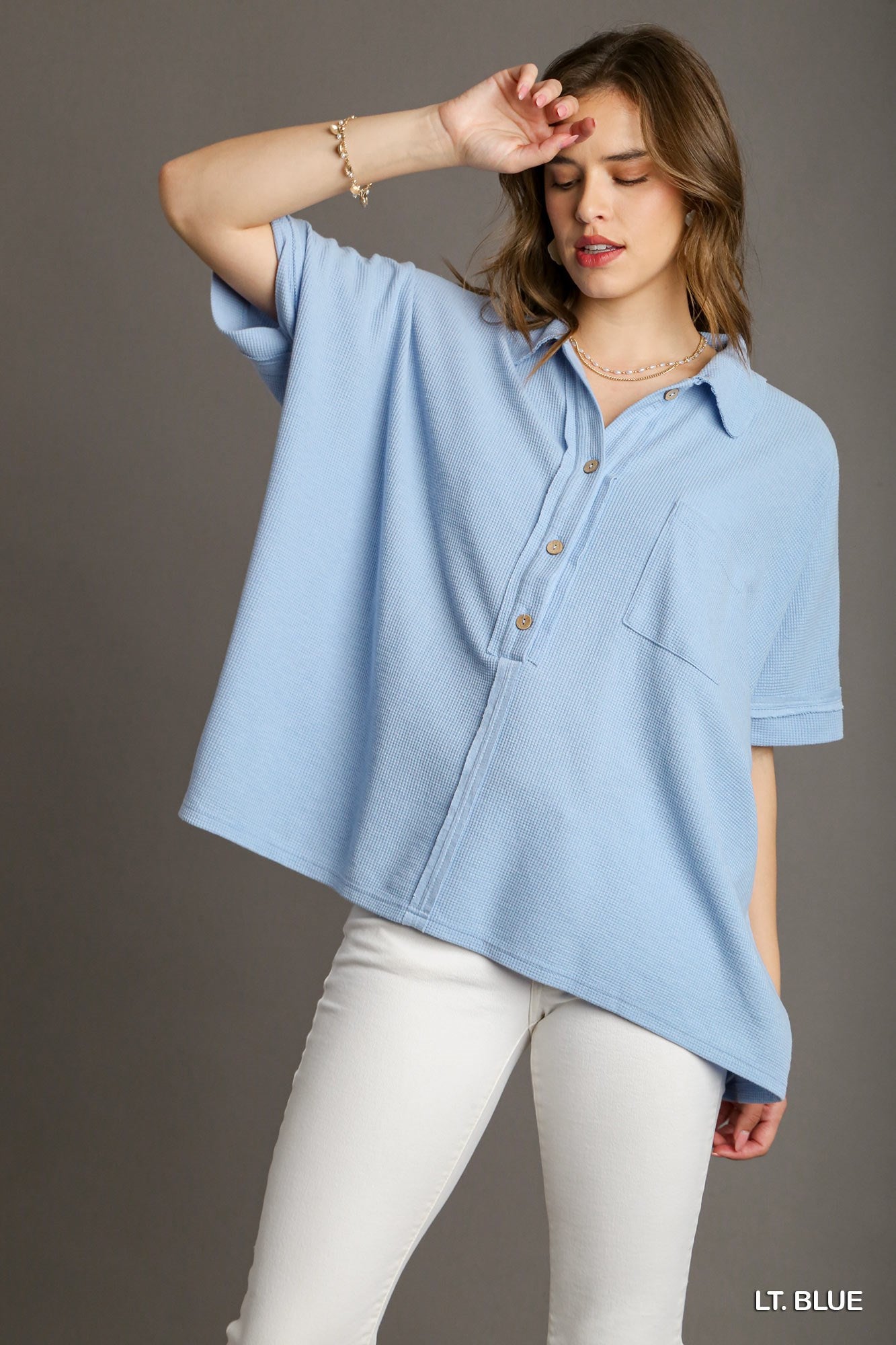 Light Blue Oversized Top (S-L)