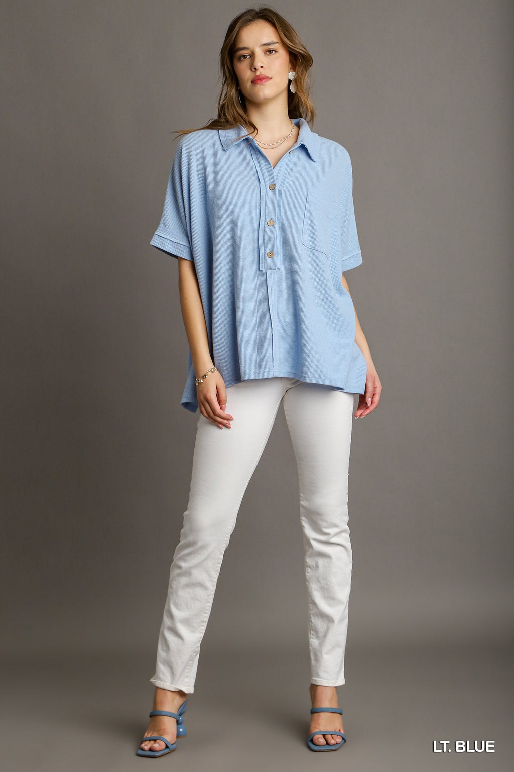 Light Blue Oversized Top (S-L)