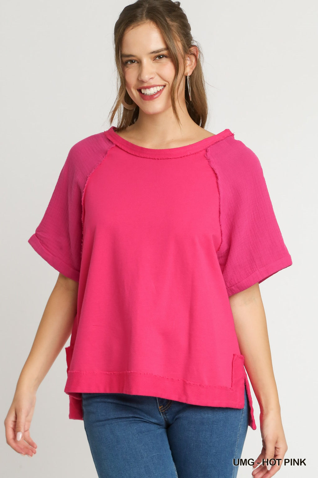 Hot Pink Boxy Tee (S-L)
