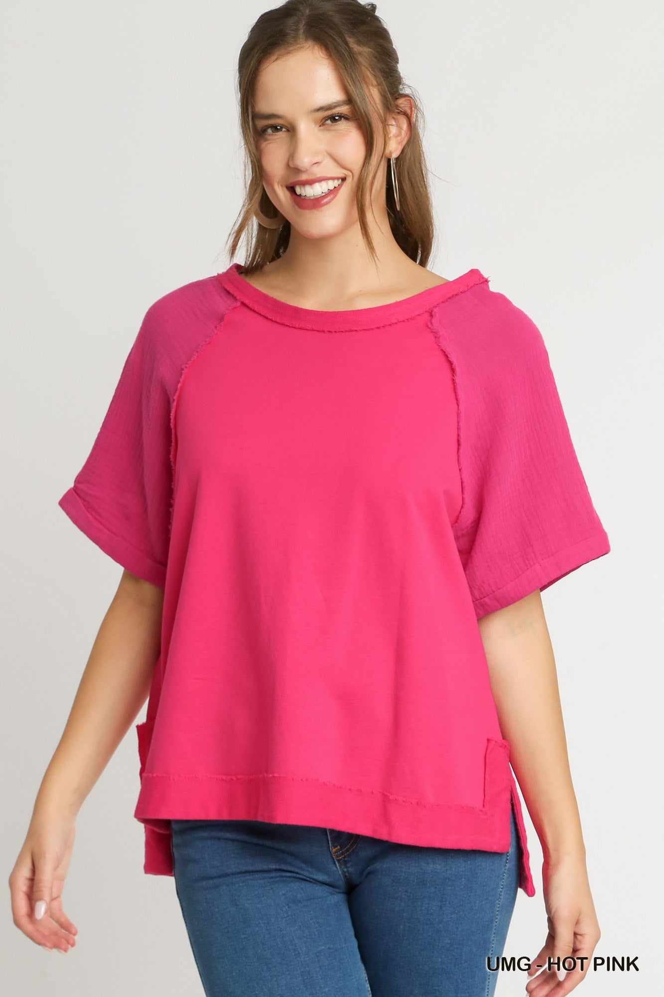 Hot Pink Boxy Tee (S-L)