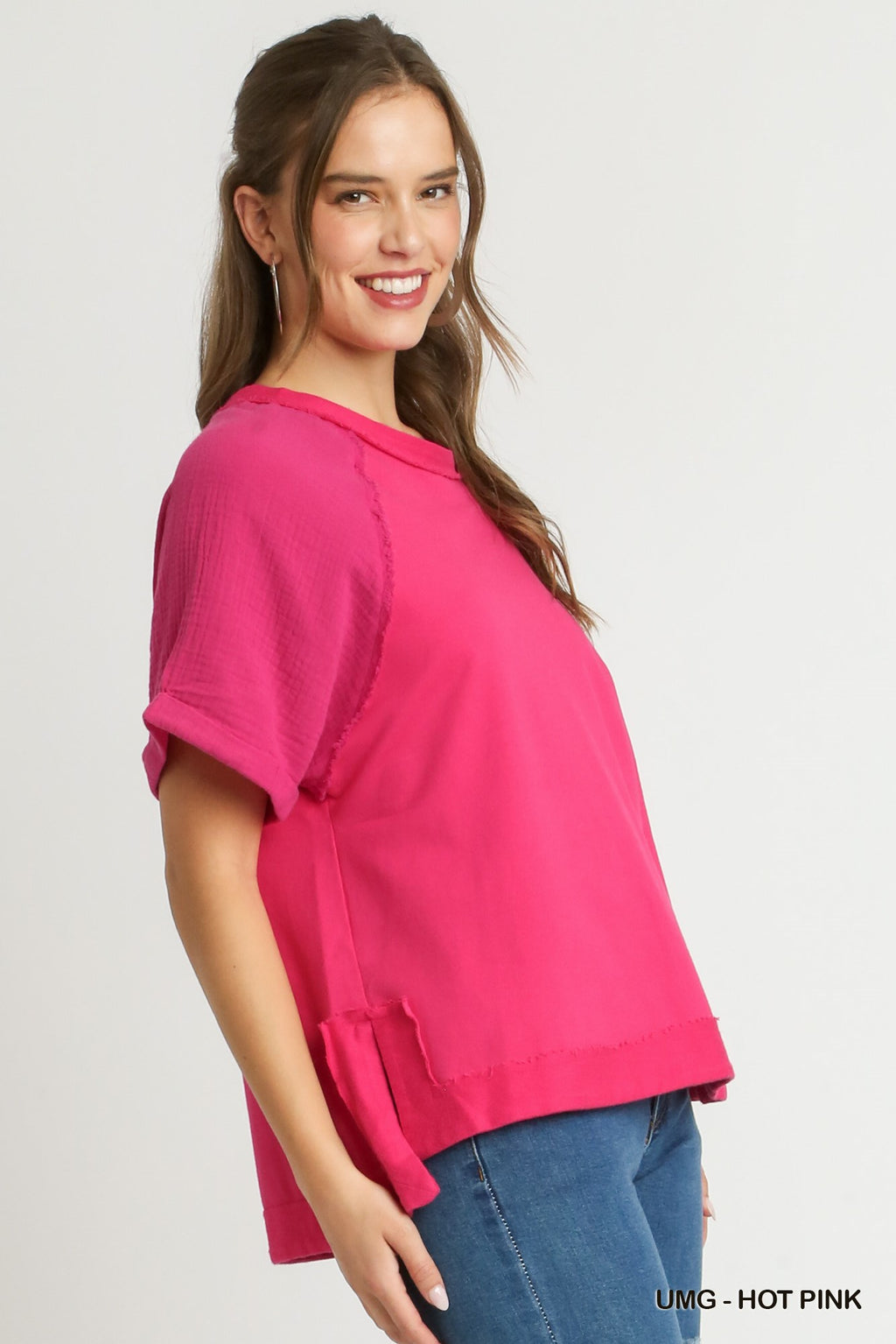 Hot Pink Boxy Tee (S-L)
