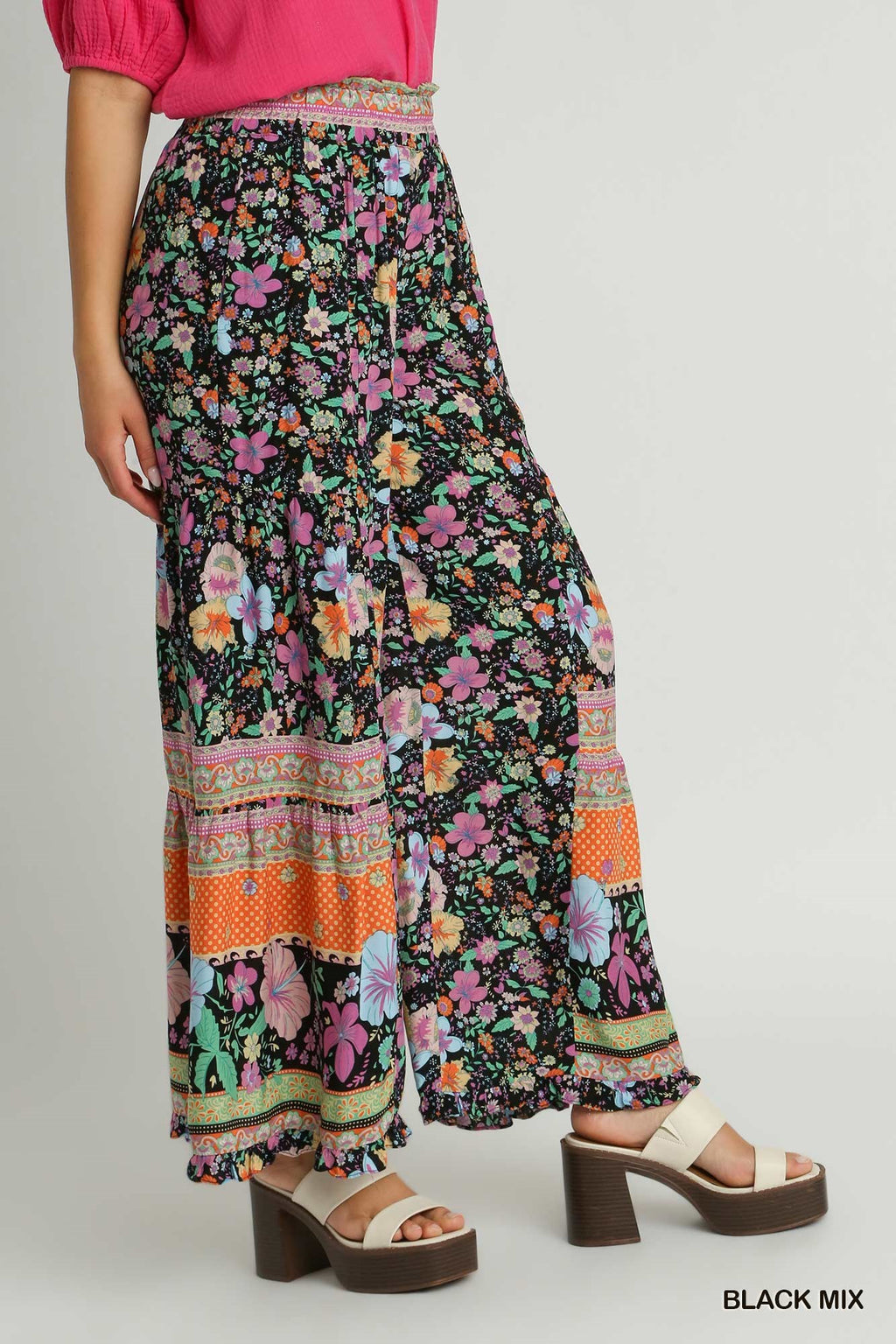 Black Mix Pants
