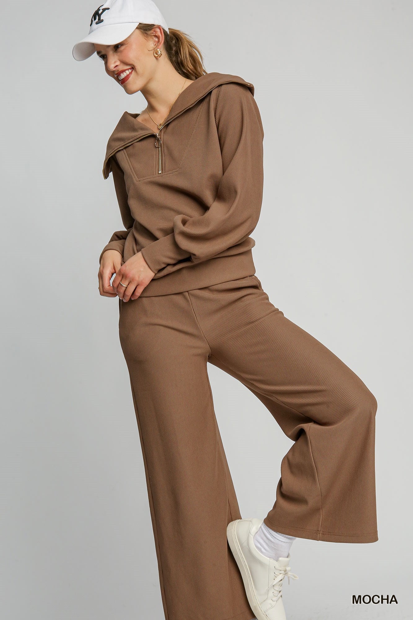 Mocha Ribbed Pants