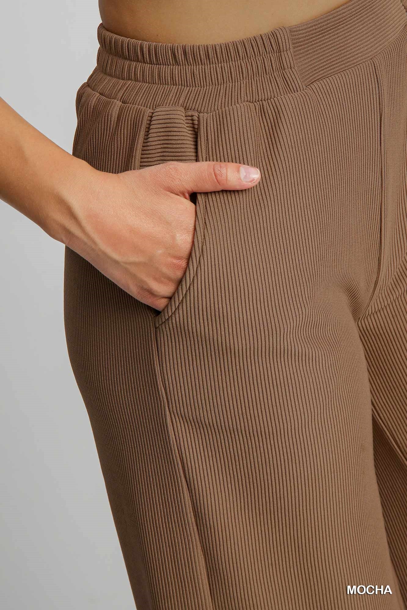 Mocha Ribbed Pants