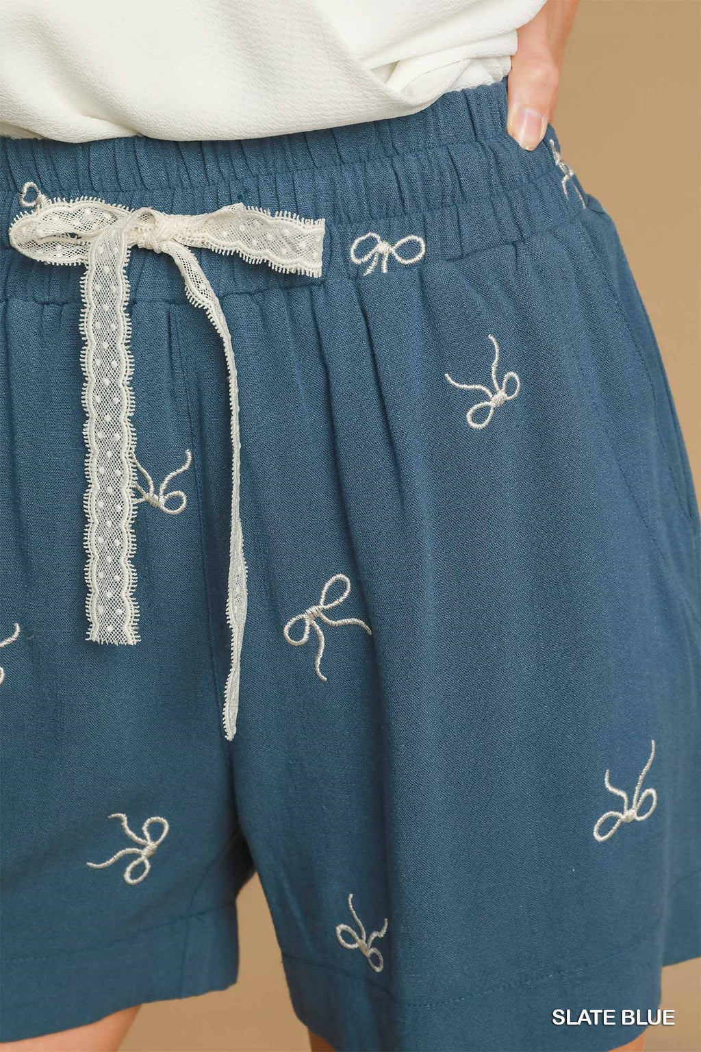 Slate Blue Coquette Shorts (S-L)