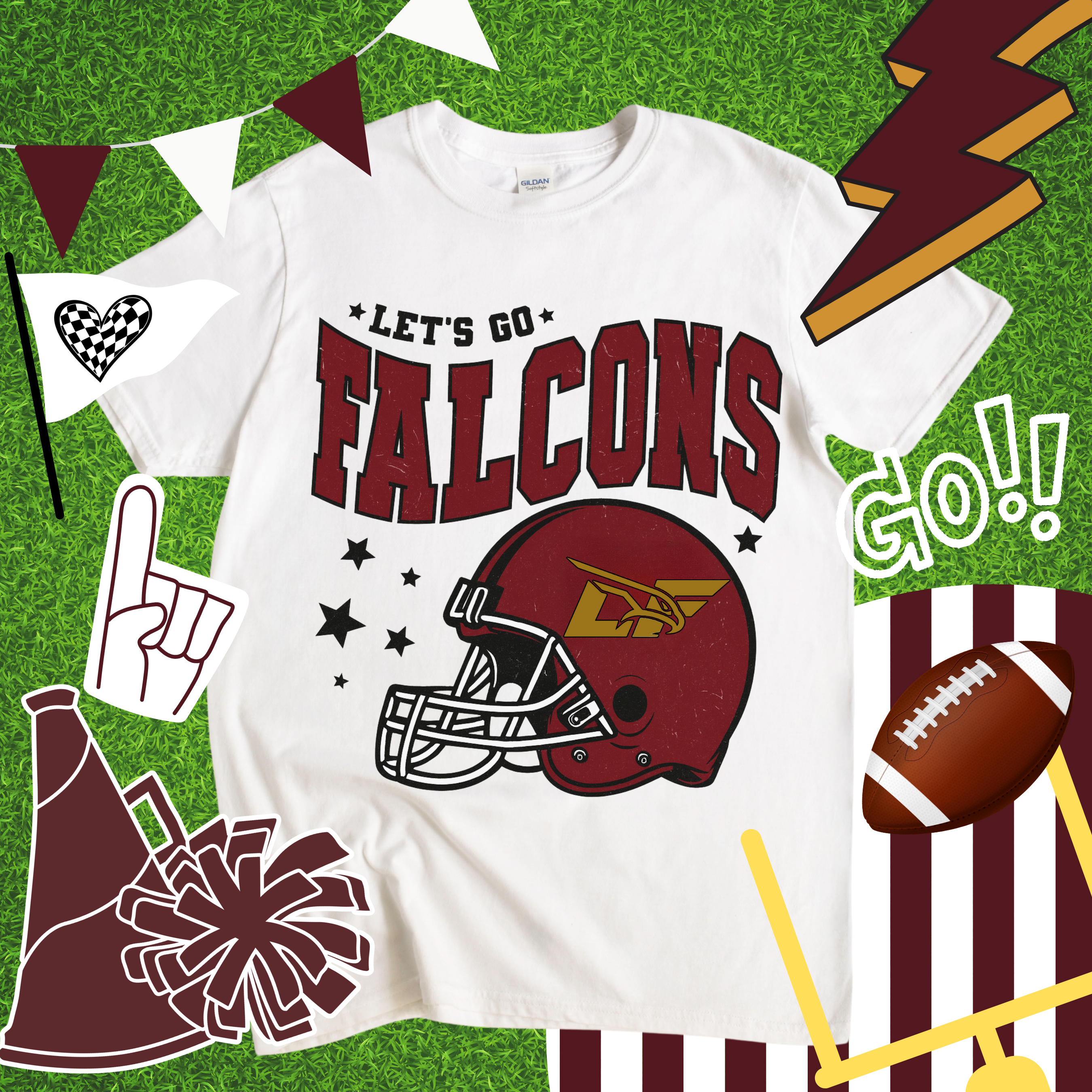 Let's Go Falcons Tee
