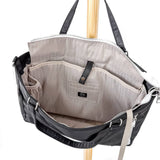 Nina Nylon Organizer Tote Bag: Cream