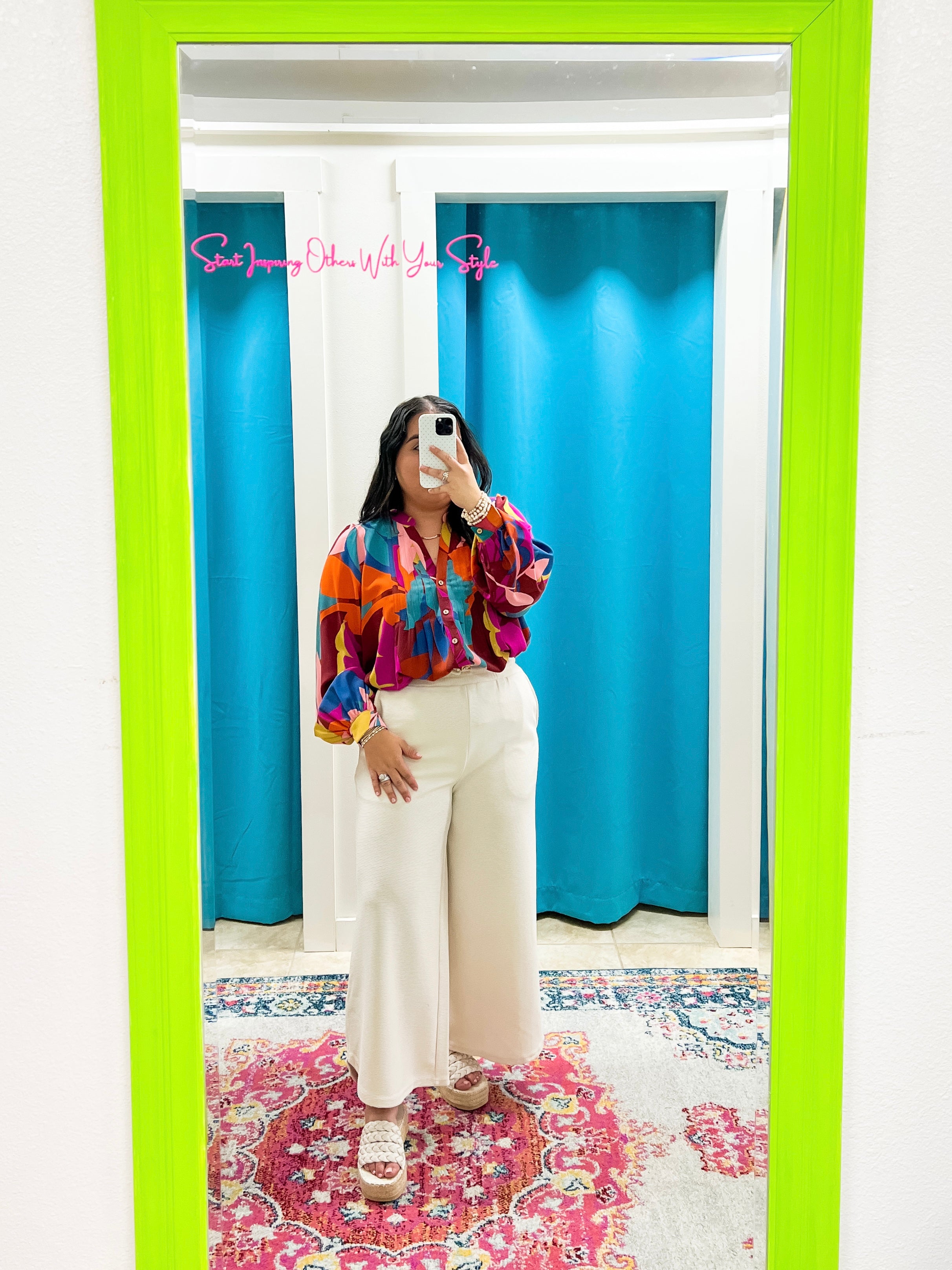Magenta Mix Blouse