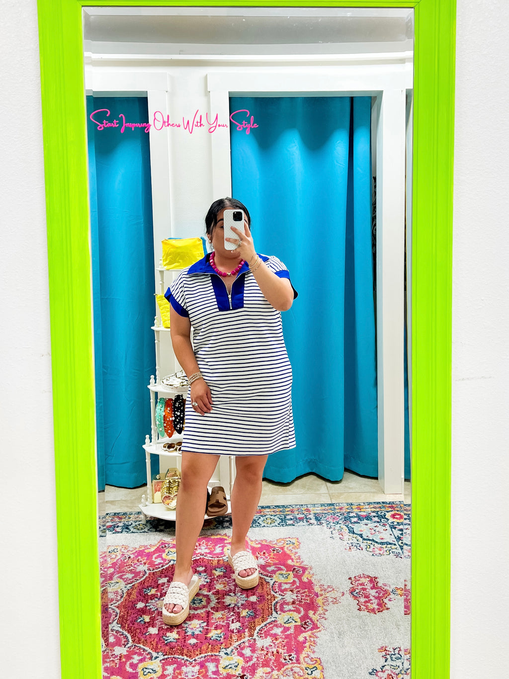Royal Striped Dress