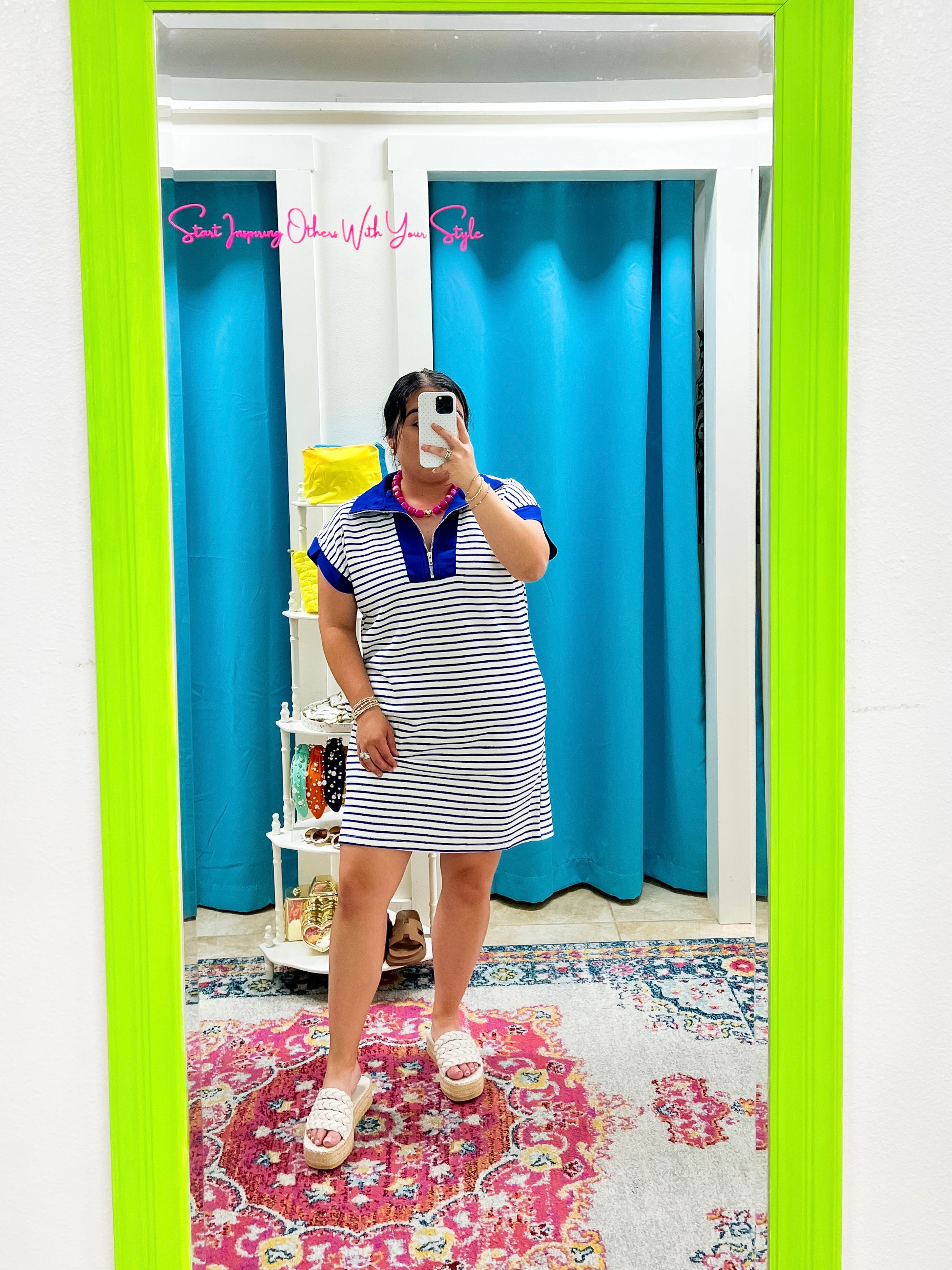 Royal Striped Dress