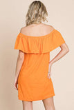 Sunkist Off The Shoulder Dress