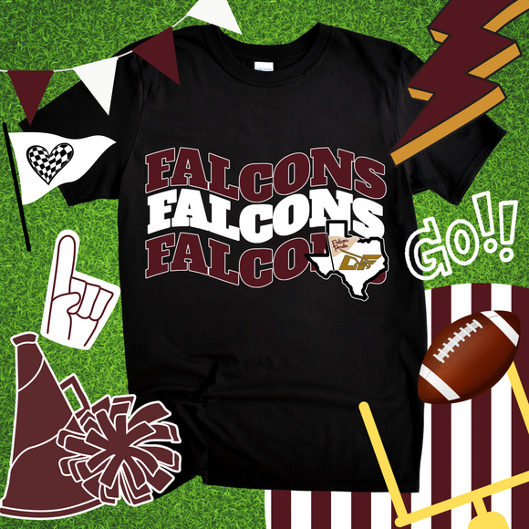 Wavy Falcons Tee