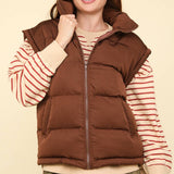 Chocolate Puffer Vest