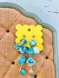 Statement Blues Earrings
