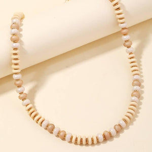 Natural Round Beaded Necklace