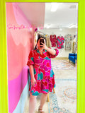 Magenta Mix Dress