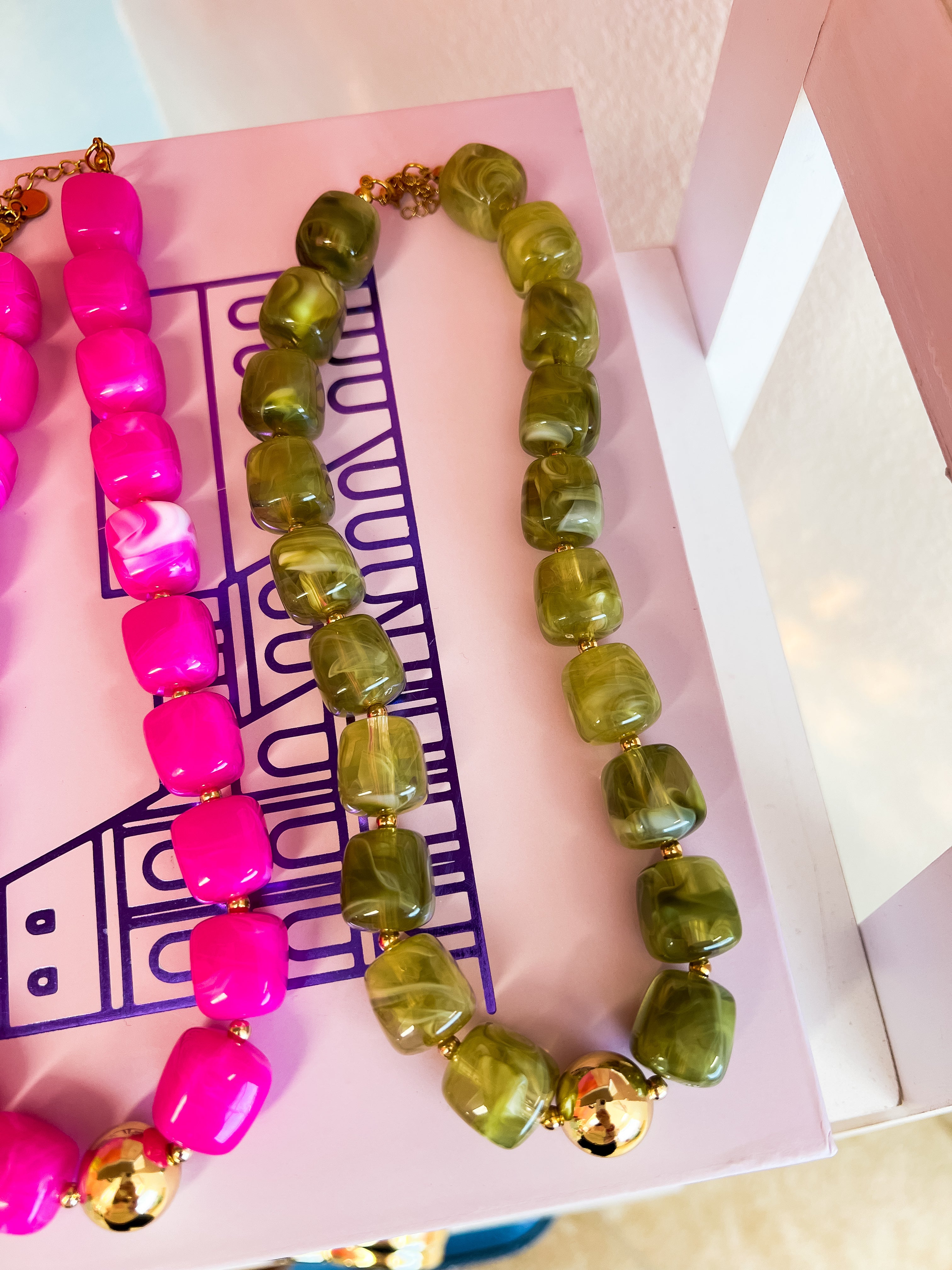 Olive Chunky Necklace