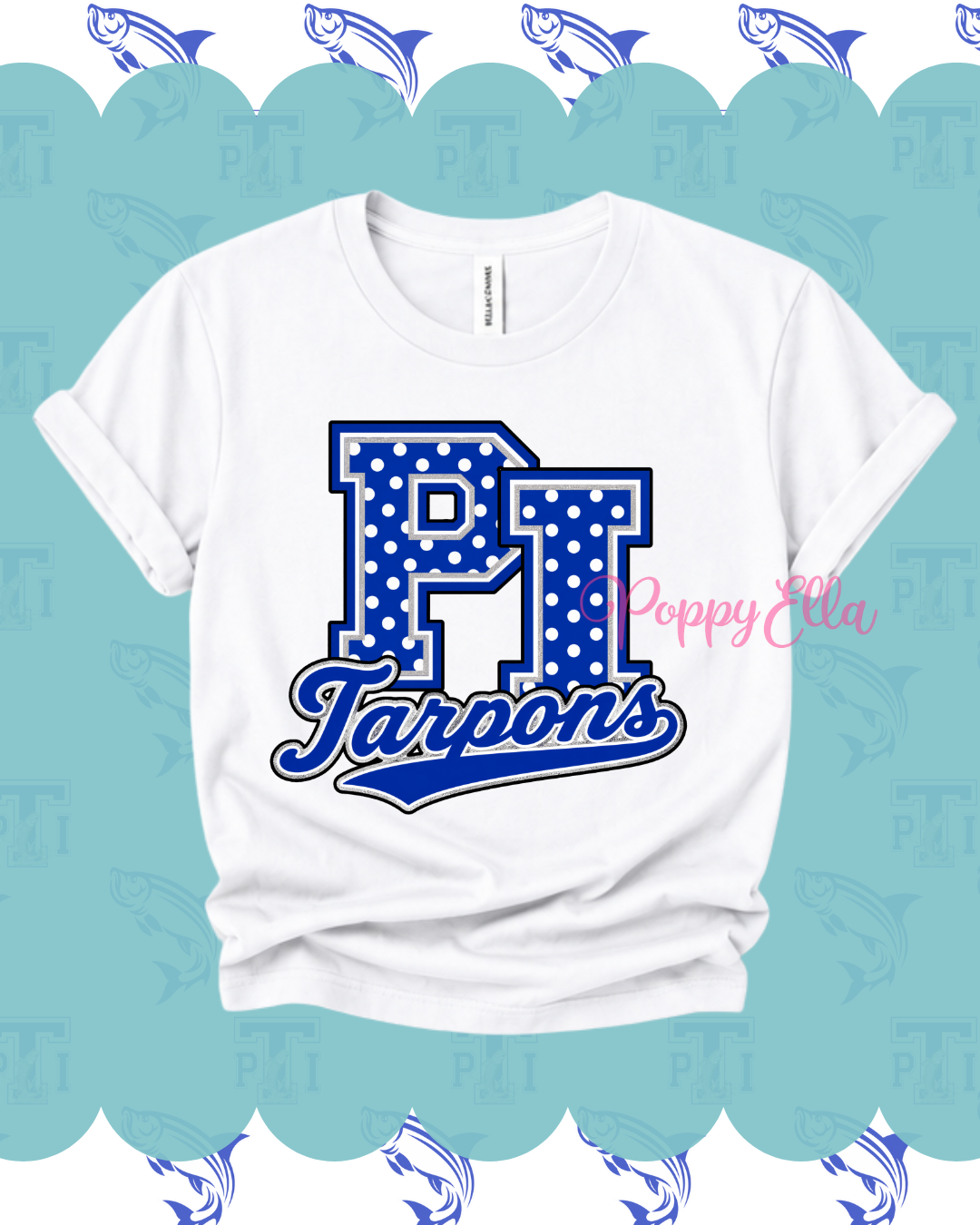 PI Tarpon Polka Dot Tee