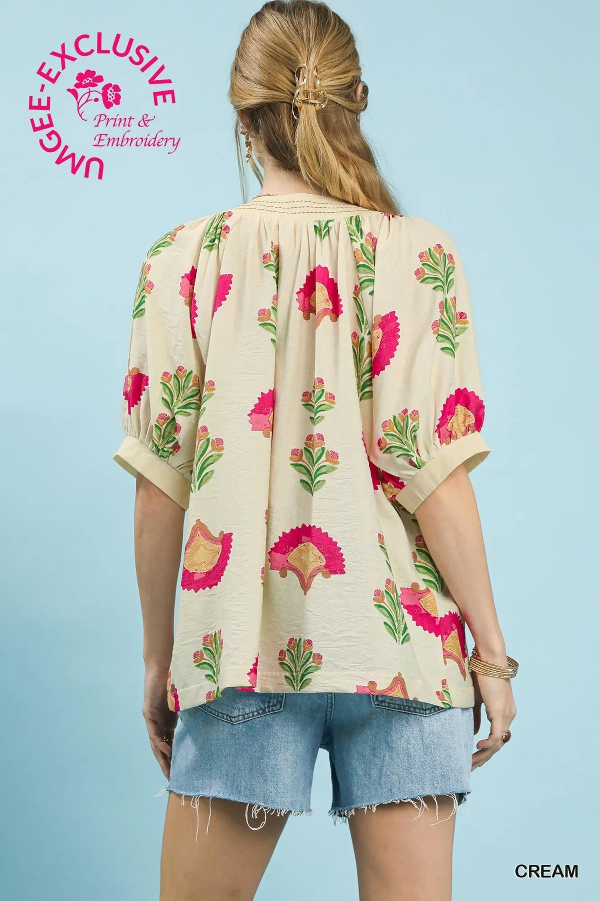Marisol Floral Top (S-2X)