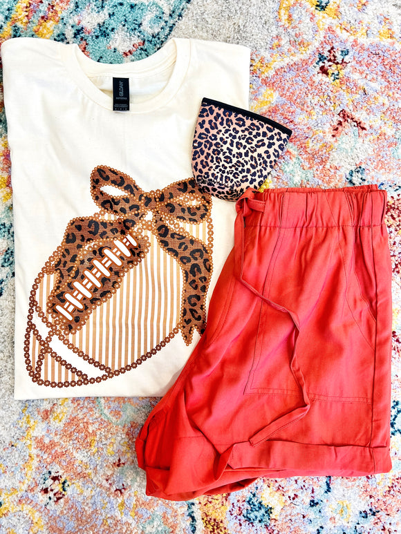 PREORDER Leopard Football Tee