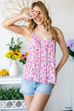 Pink Floral Tank