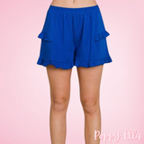 Royal Ruffle Trim Shorts