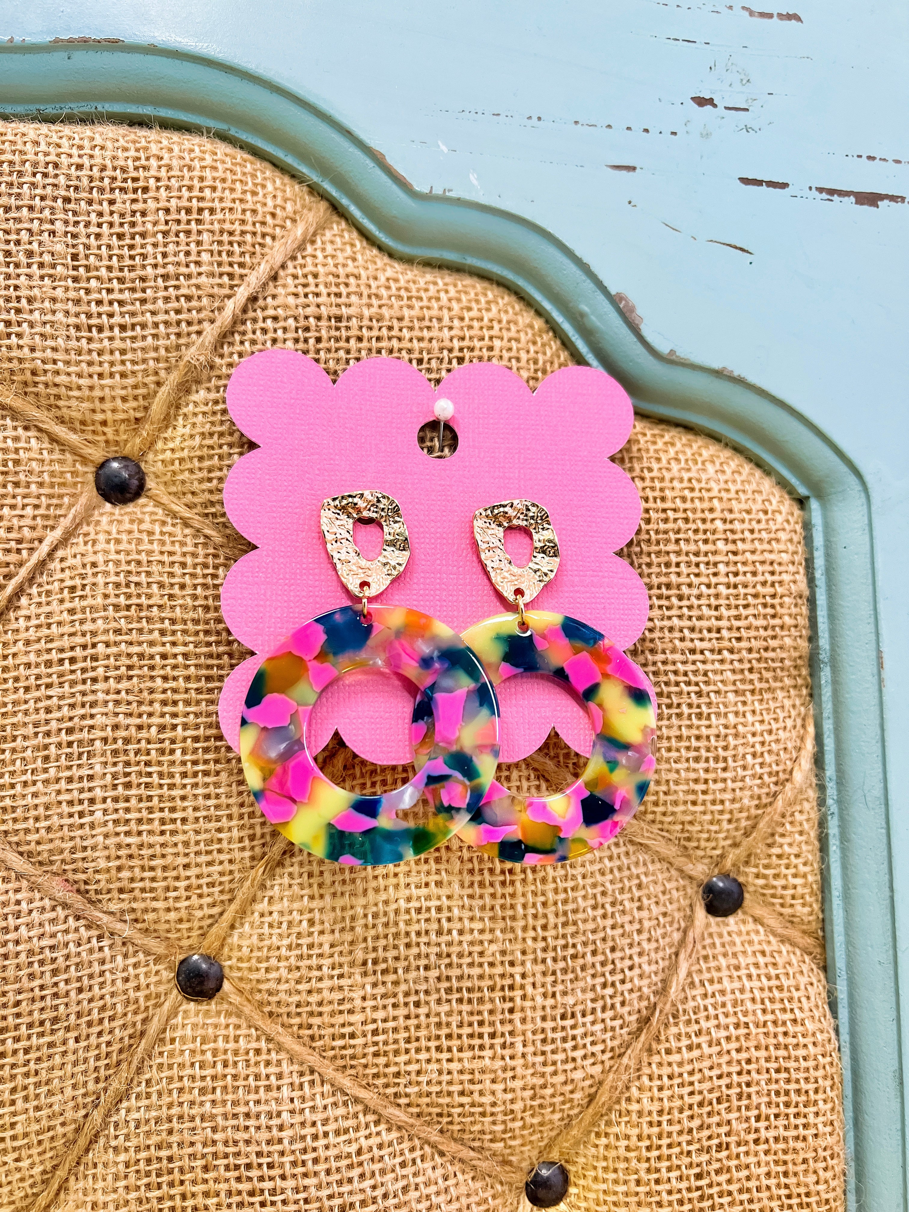 Round Multicolored Earrings