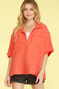 Sunset Stroll Button Down Top (S-L)